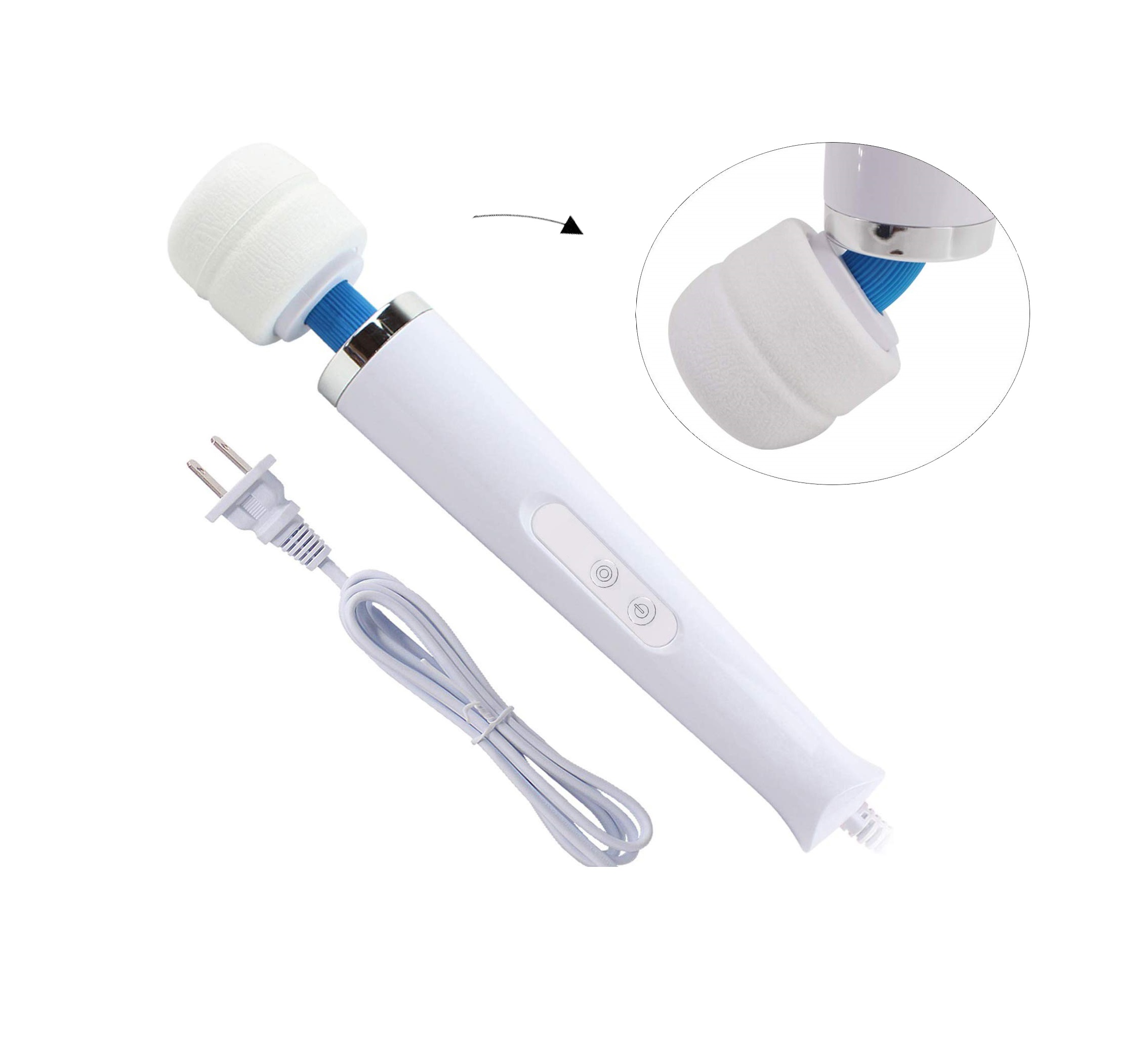 Máy Massage HV280 Cầm Tay -  Magic Wand massager with 10 vibration patterns Powerful Speeds - Mang đến cảm giác thoải mái, dễ chịu khắp toàn thân body