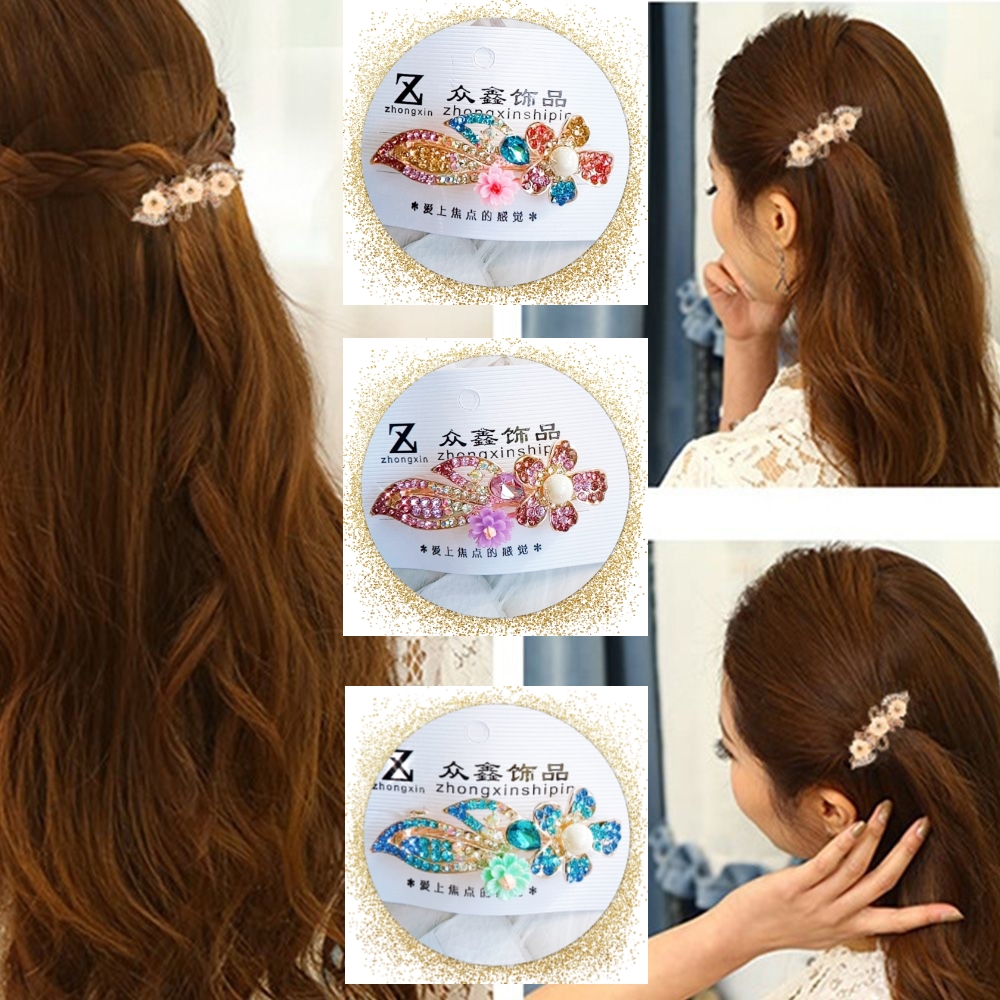 [HCM]Kẹp tóc đính đá lấp lánh(kẹp nửa tóc)