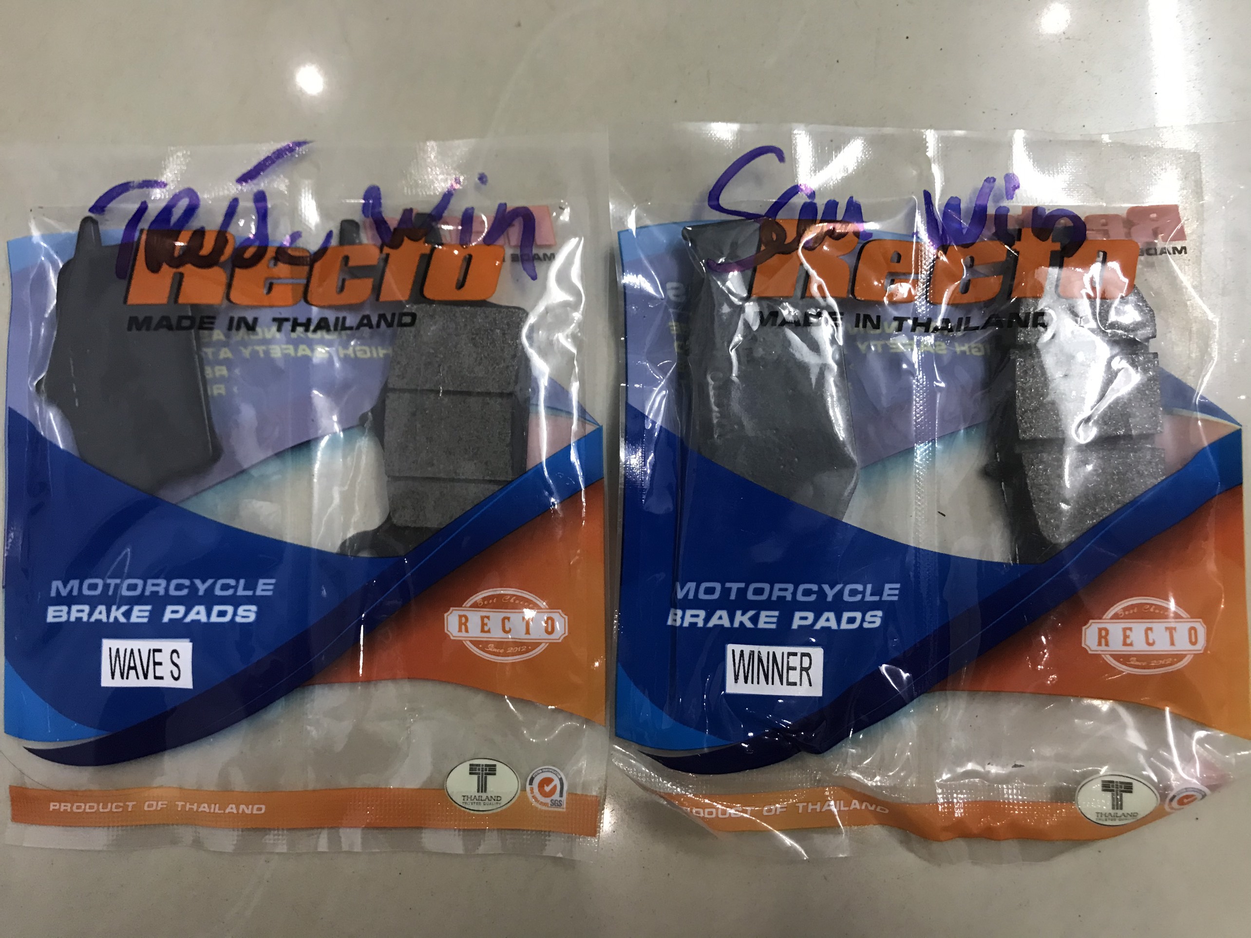 Bộ bố thắng đĩa sau Recto cho Winner - WinnerX (má phanh)