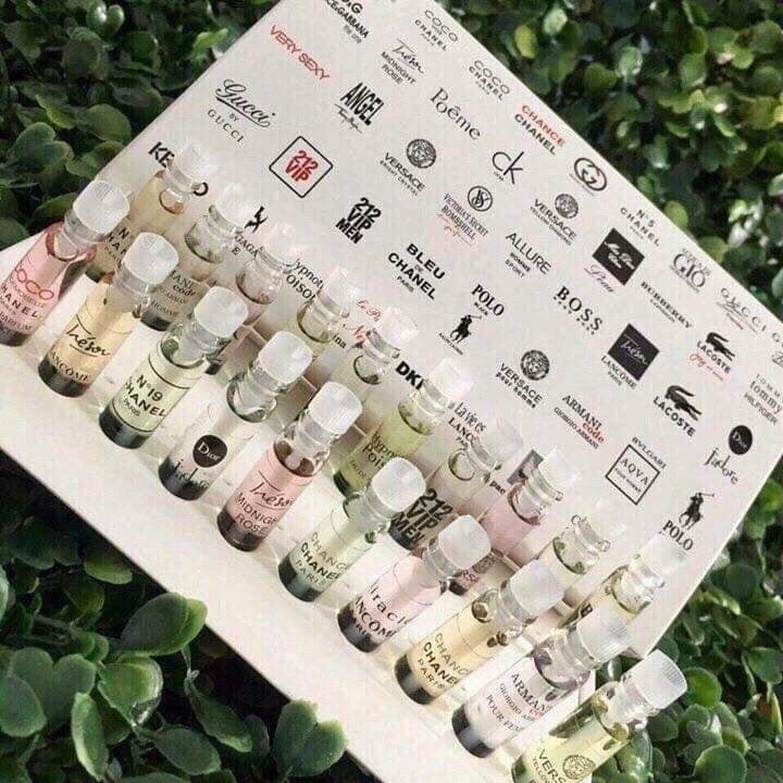 [HCM]COMBO 5 HỘP NƯỚC HOA 20 ỐNG MINI nước hoa mini test 20 chai nước hoa mini hương thơm quyến rũ