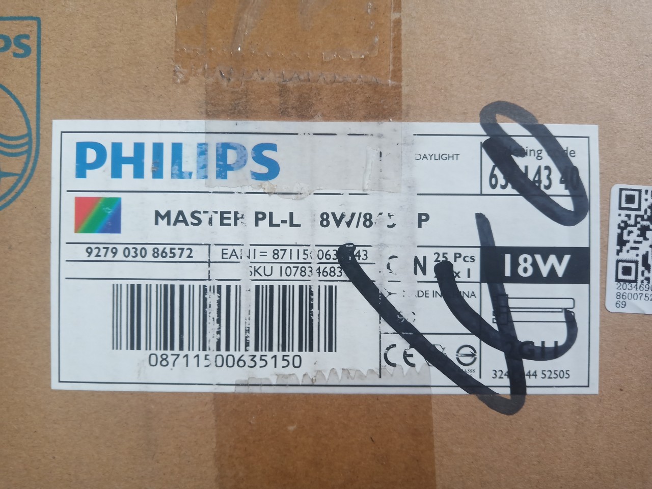 (SALE) Bóng đèn Philips Master PL-L 18W/865 4P