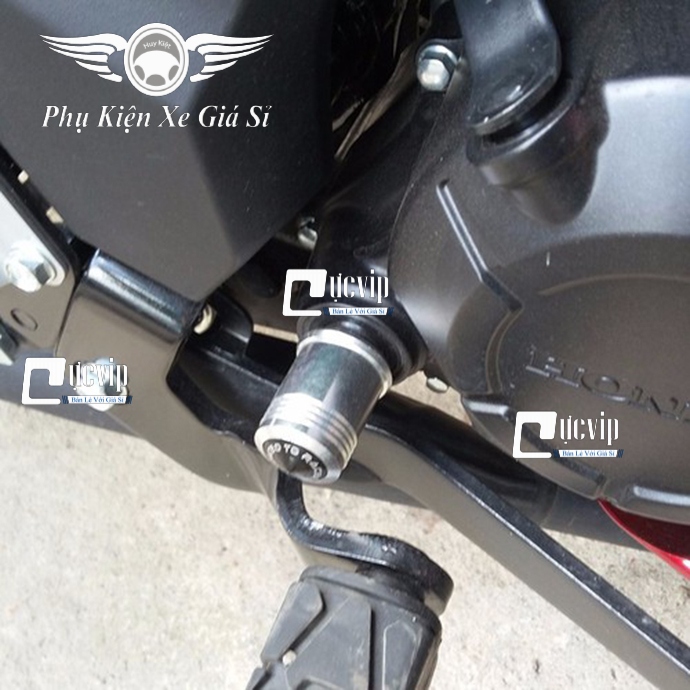 (ĐEN) Chụp Giò Đạp Xe Máy Nhôm MS2261