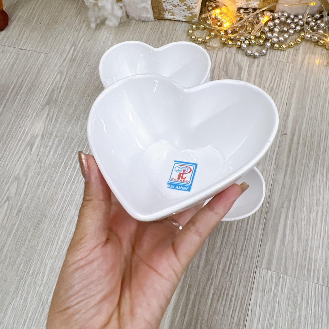 Chén Hình Trái Tim Melamine Cao Cấp - Chén Nhựa