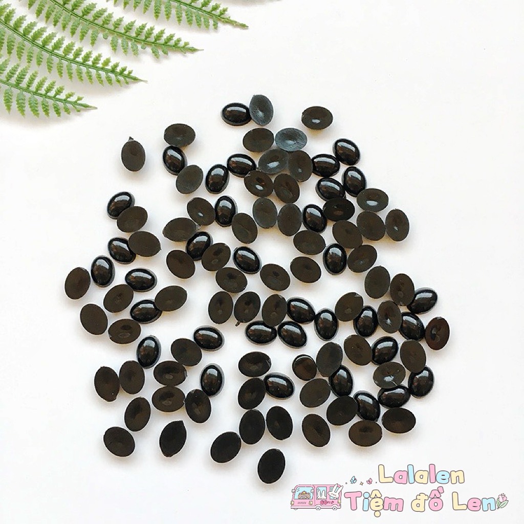 Mắt Thú Nhựa Hình Oval (Có Nhiều Size)