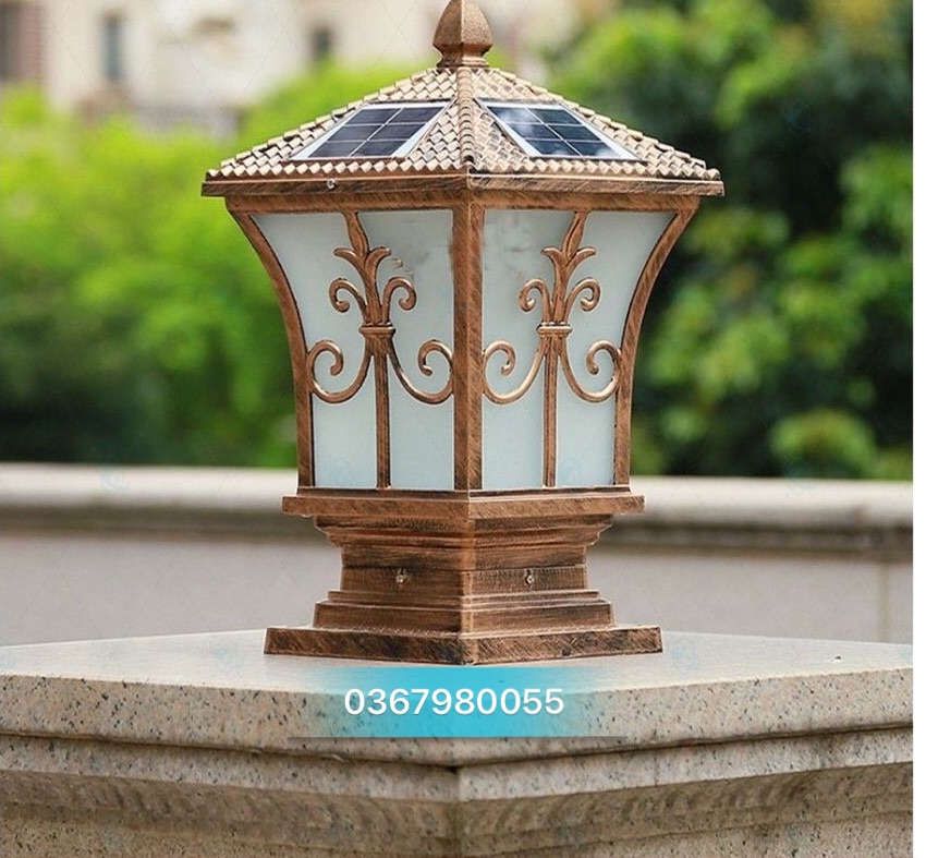 Đèn Năng Lượng Mặt Trời Trụ Cổng Cao Cấp
