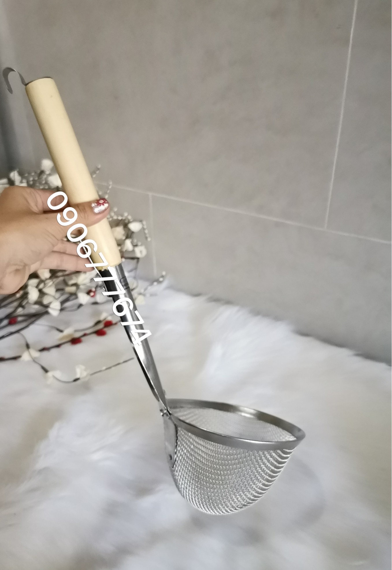 Vợt Trụng Hủ Tiếu / Trụng Bún,Phở Cán Dài
