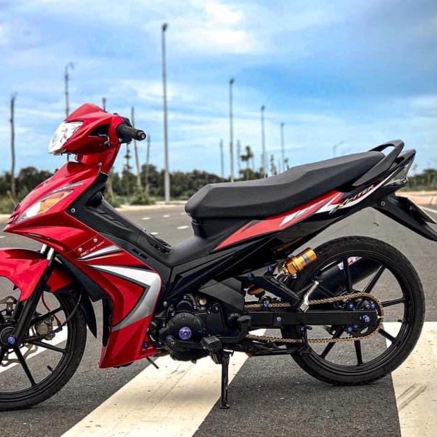Tem rời ex 2010 dán xe đỏ bụng sau đen