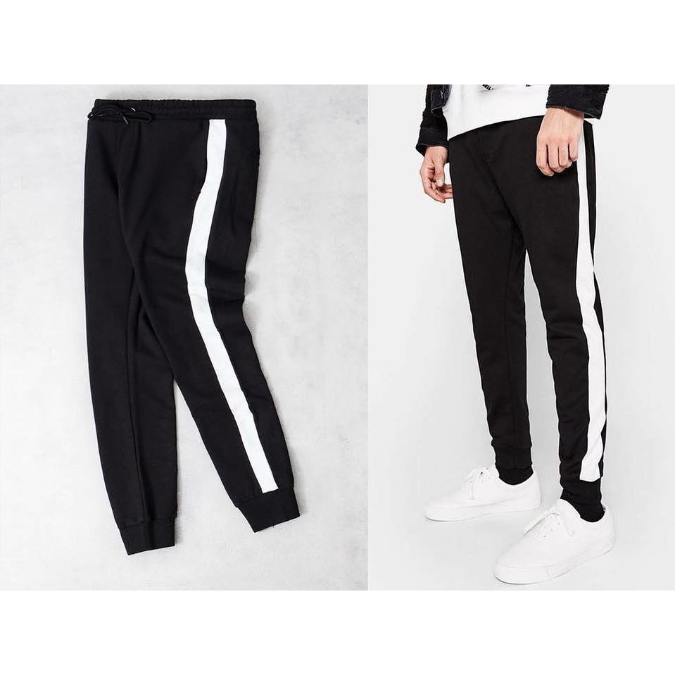 Quần Jogger Thun Nam Nữ 1 sọc Thể Thao Unisex