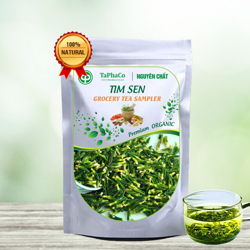 Trà tim sen khô 100g - Giúp an thần ngủ ngon trị mất ngủ hiệu quả | tấn phát