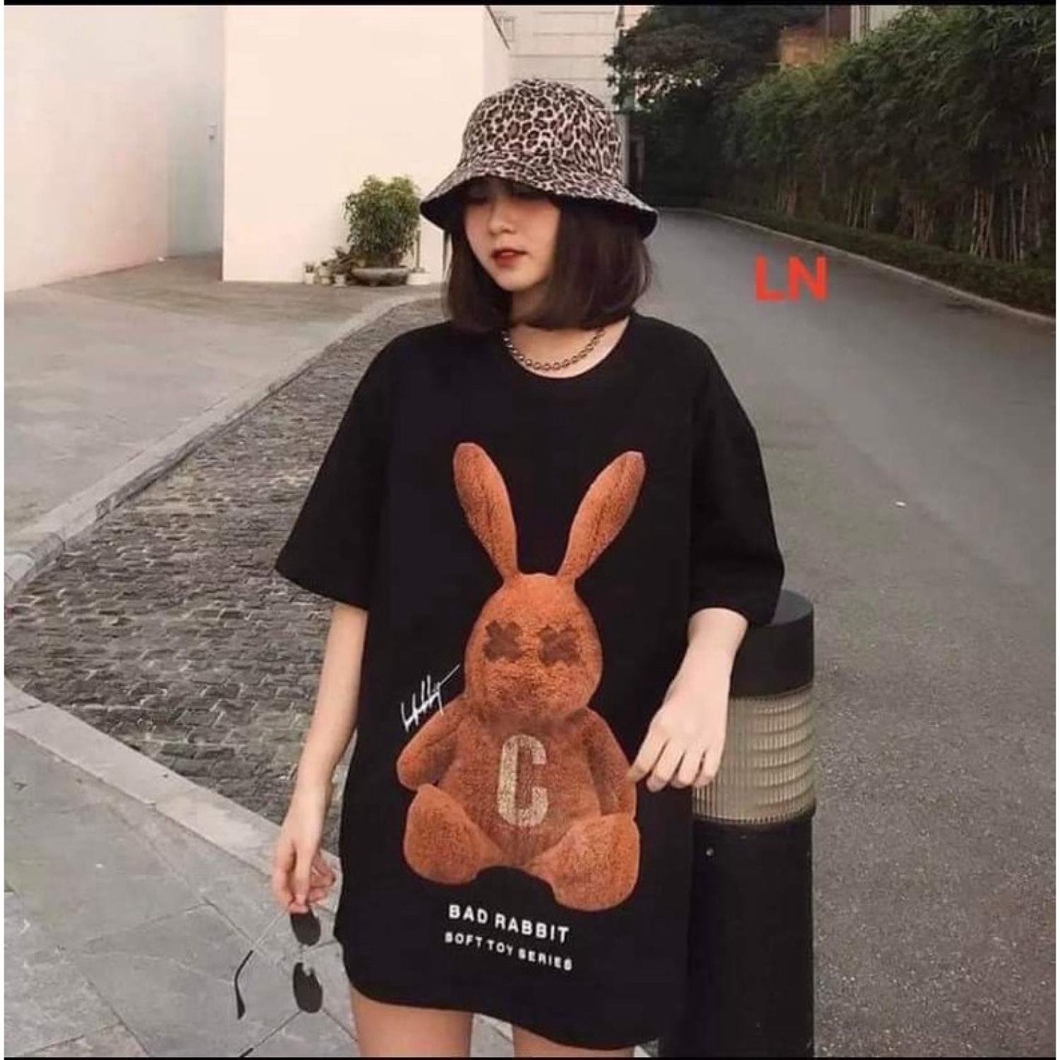 [Mã FAMARAL1 giảm 10K đơn 50K] Áo phông 5D thỏ C LN11