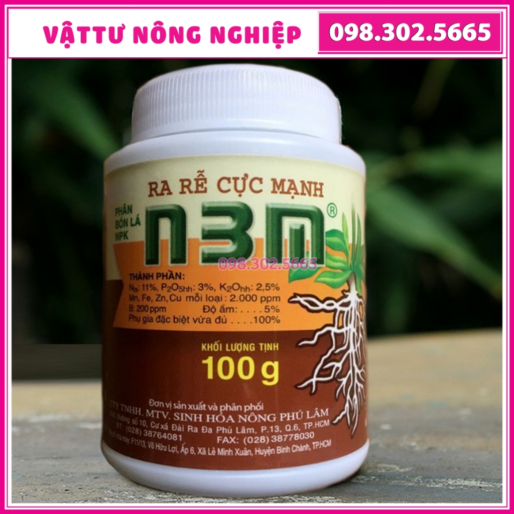 Phân bón lá ra rễ cực mạnh n3m - lọ 100g