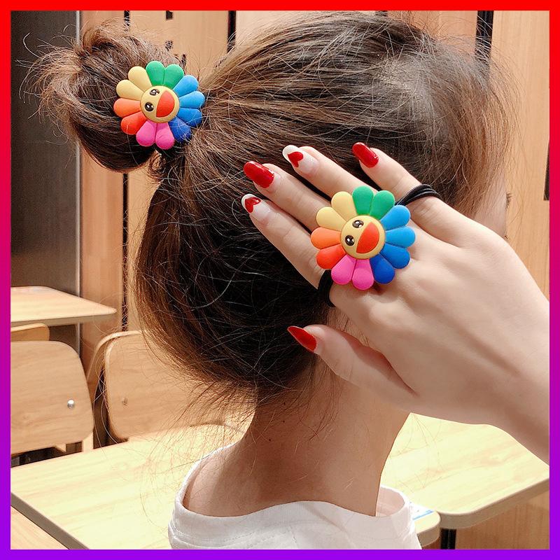 Cột tóc hoa mặt cười himawari - nhshop