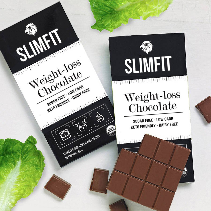 KẸO SOCOLA GIẢM CÂN SLIMFIT 50GRAM -15 SERVING