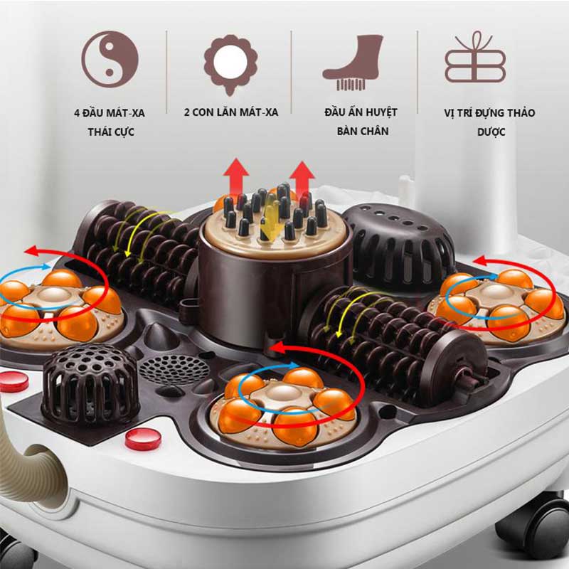 [HCM]Máy massage chân tự động chân máy massage nhiệt