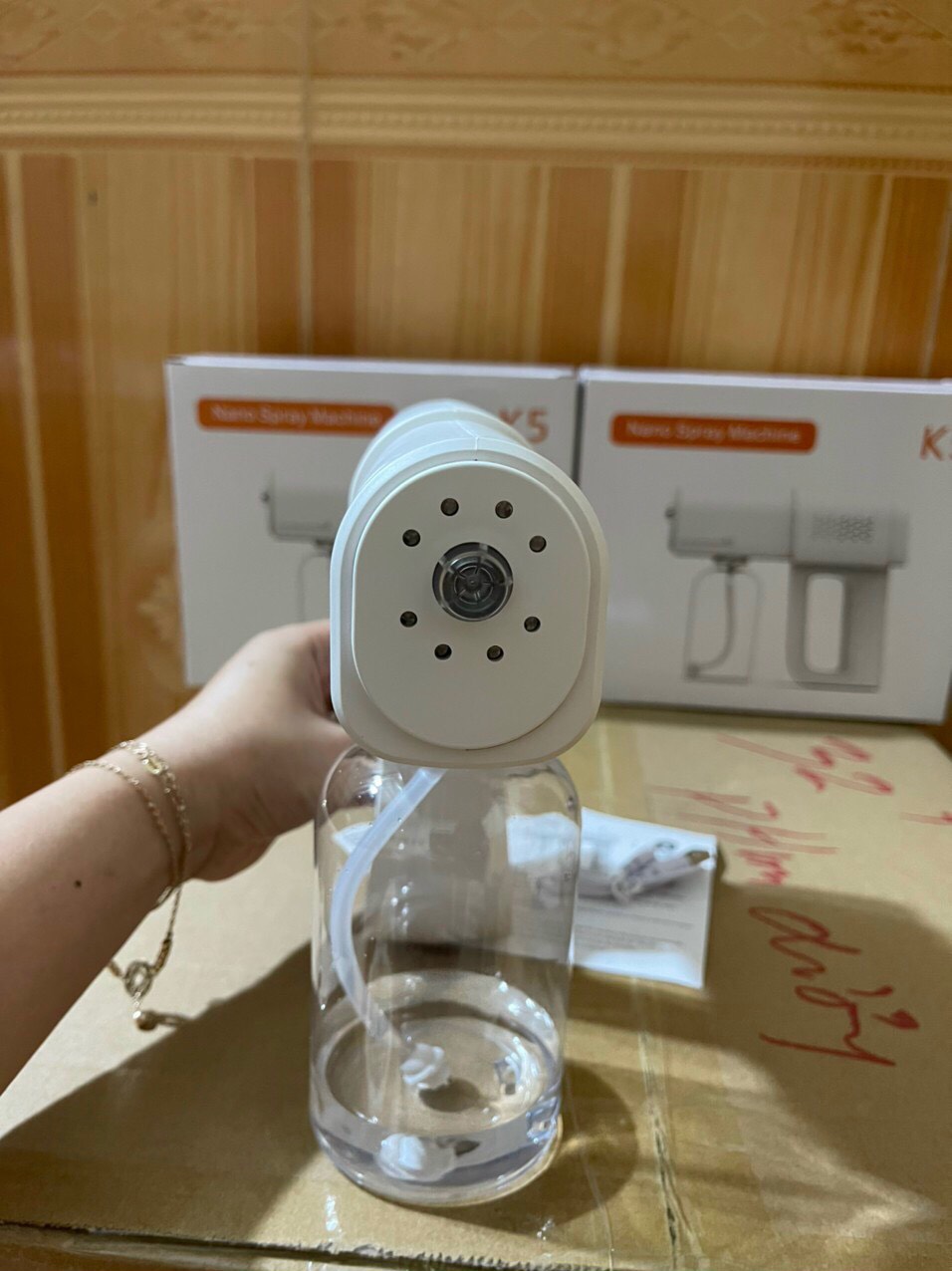 Máy phun xịt khuẩn nano cồn K5