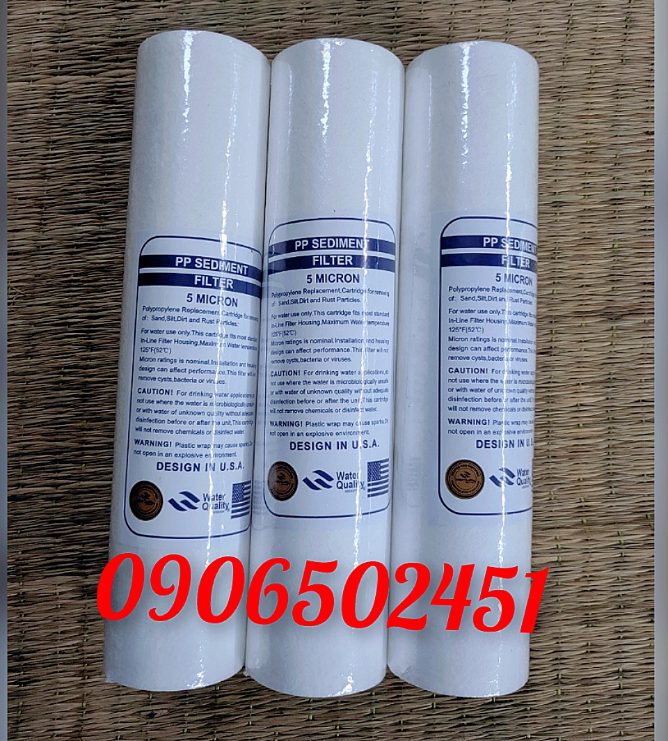 [HCM]Bộ 10 lõi  lọc nước số 1 PP 10inch