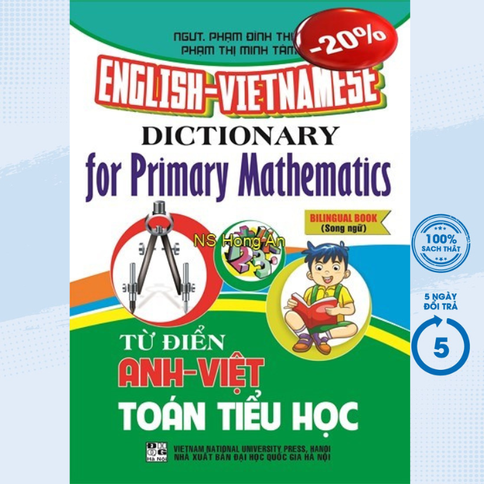 Sách - từ điển anh - việt toán tiểu học - newshop