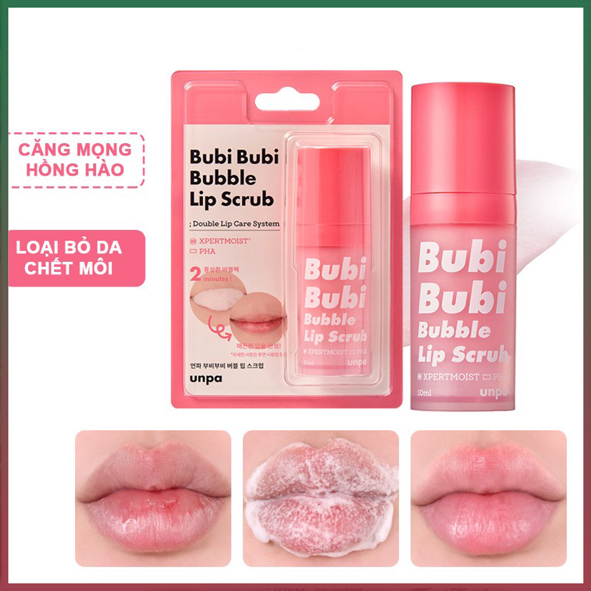 [FREESHIP]  Tẩy Tế Bào Chết Môi Sủi Bọt Bubi Bubi Lip Hàn Quốc - MyphamMiniSample