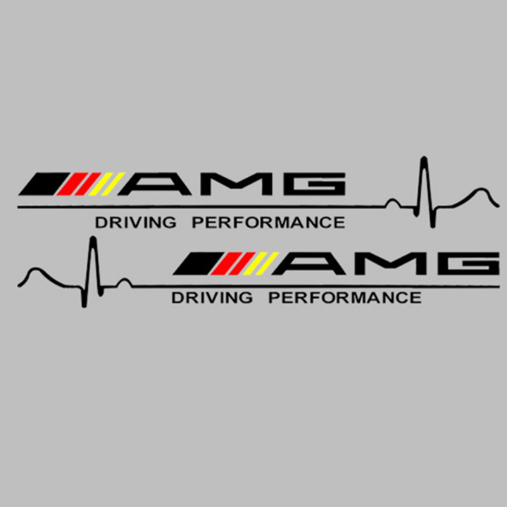 [HCM]Tem dán cửa xe ô tô phong cách AMG 02 (đen)