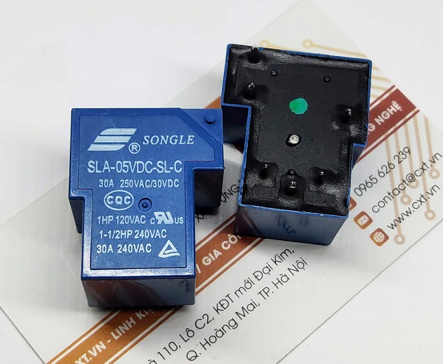 Sla-05vdc-sl-c relay songle 5v 30a 6 chân