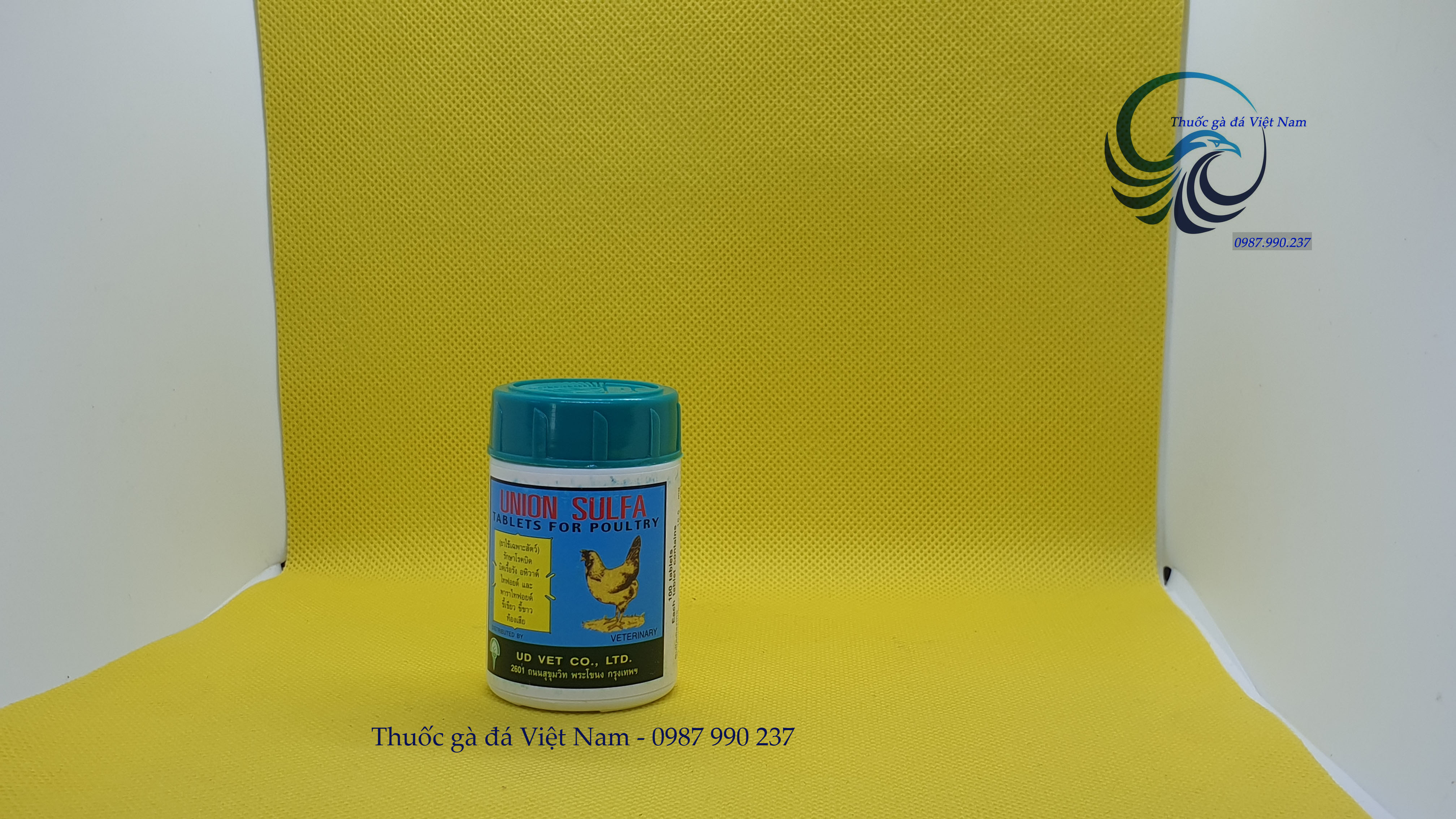 Thuốc đặc trị phân xanh, phân trắng cho gà đá Union Sulfa (loại cao cấp của Thái Lan)