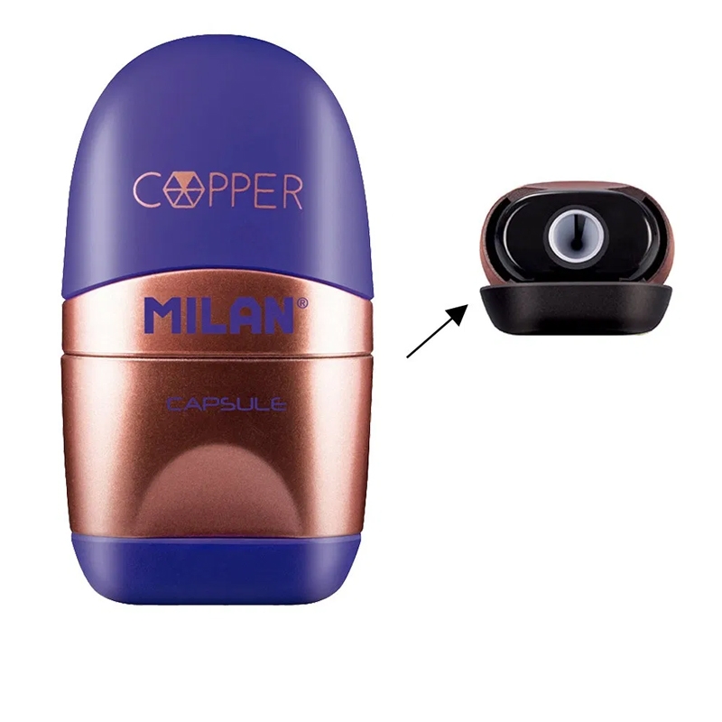Bộ Gôm Chuốt Capsule Copper - Milan 4717112 - Màu Tím