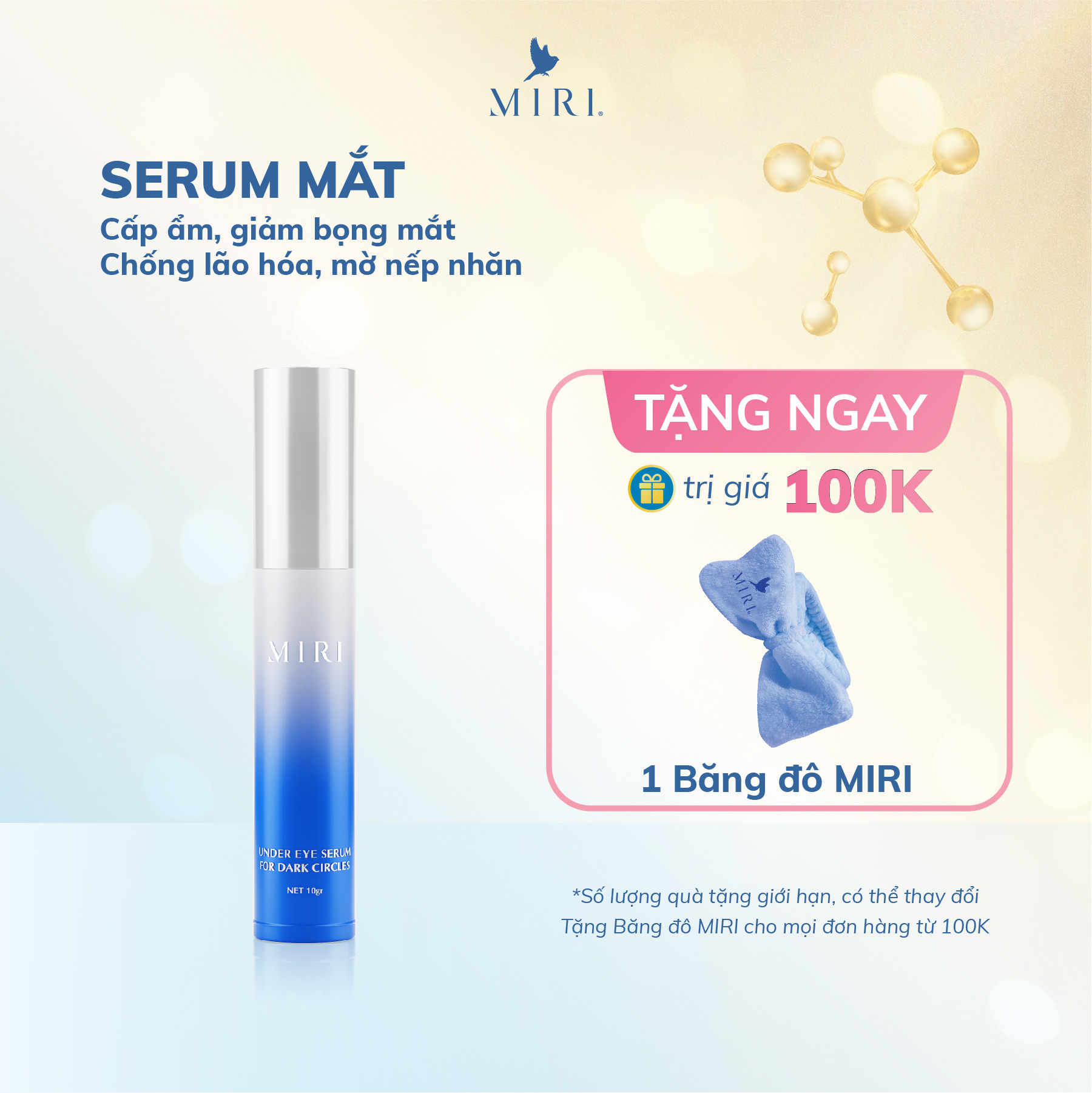 Serum Dành Cho Da Bị Thâm Quầng Mắt MIRI (10gr)