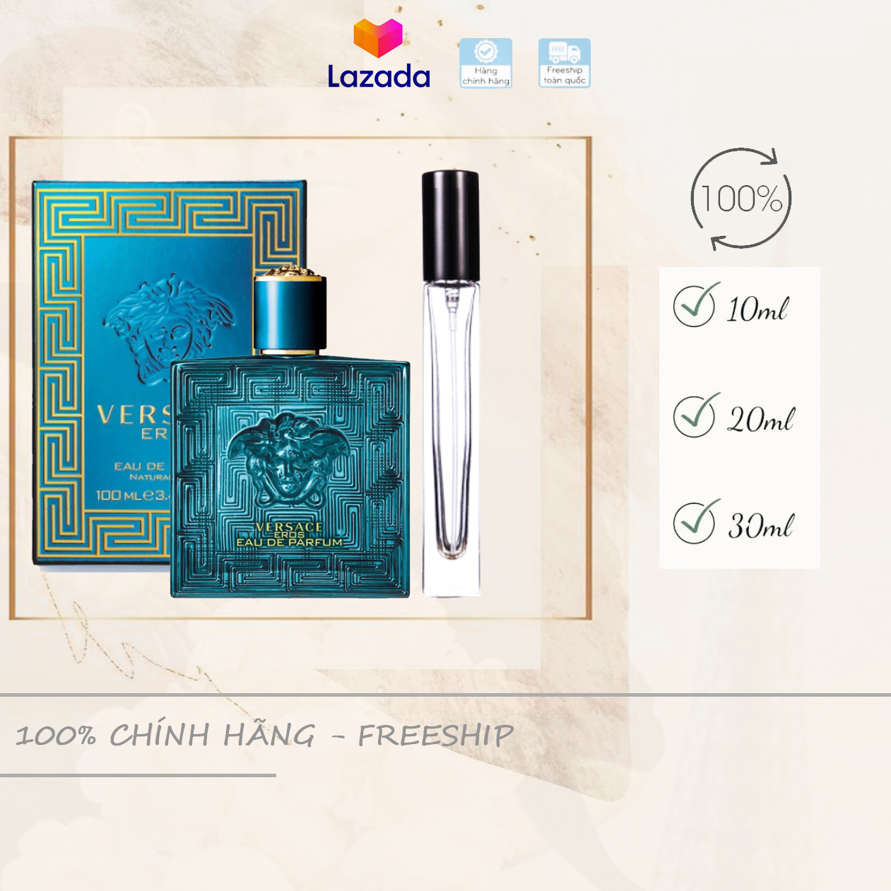 [Chiết 10-20-30ml] Versace Eros EDP for men