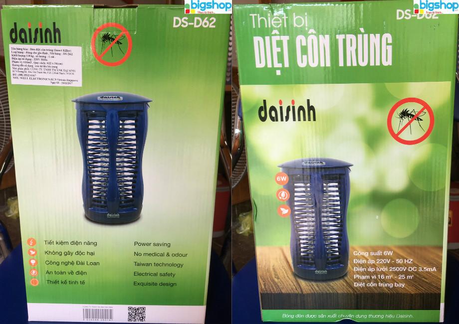 Đèn Diệt Côn Trùng Đại Sinh DS-D62 [Gian hàng uy tín]