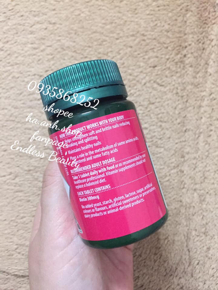 Biotin 300mcg Nature Own 100 viên