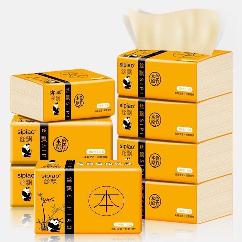 Khăn Giấy Gấu Trúc Sipiao , set 10 gói