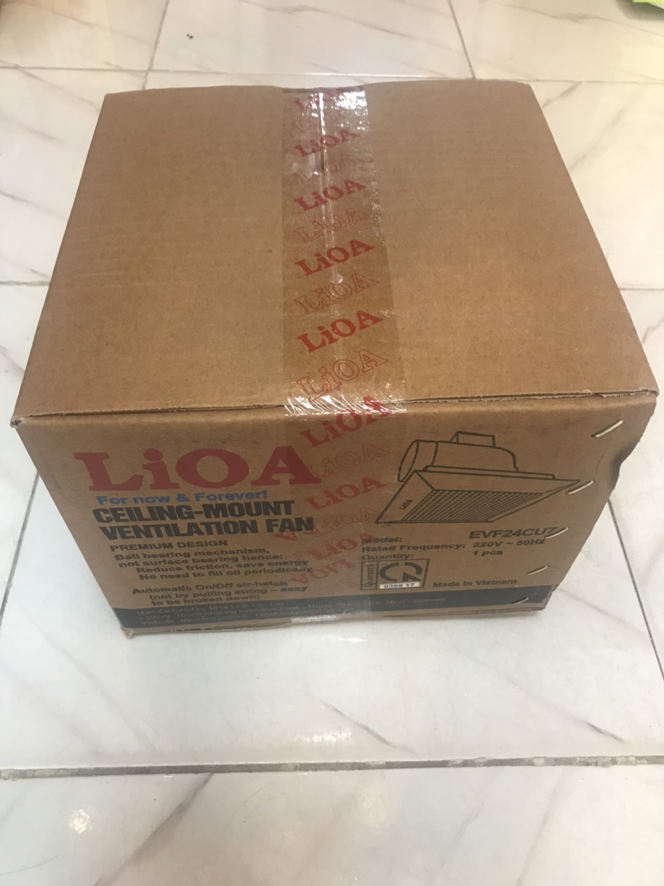 Quạt thông gió âm trần- EVF24CU7 Lioa