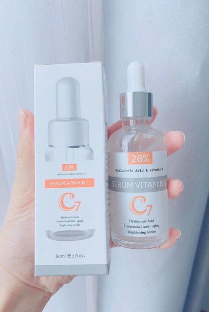 Serum  Serum tế bào gốc C7 Hàn Quốc  Chiết xuất NHAU THAI CỪU chứa nhiều collagen sẽ làm mất đi các nếp nhăn và mờ THÂM NÁM cực kì hiệu quả.