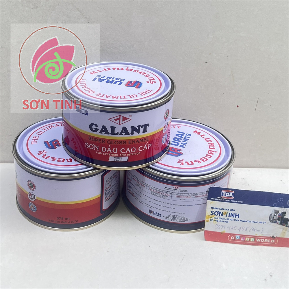 Sơn dầu galant màu TRẮNG WHITE  400ml 800ml