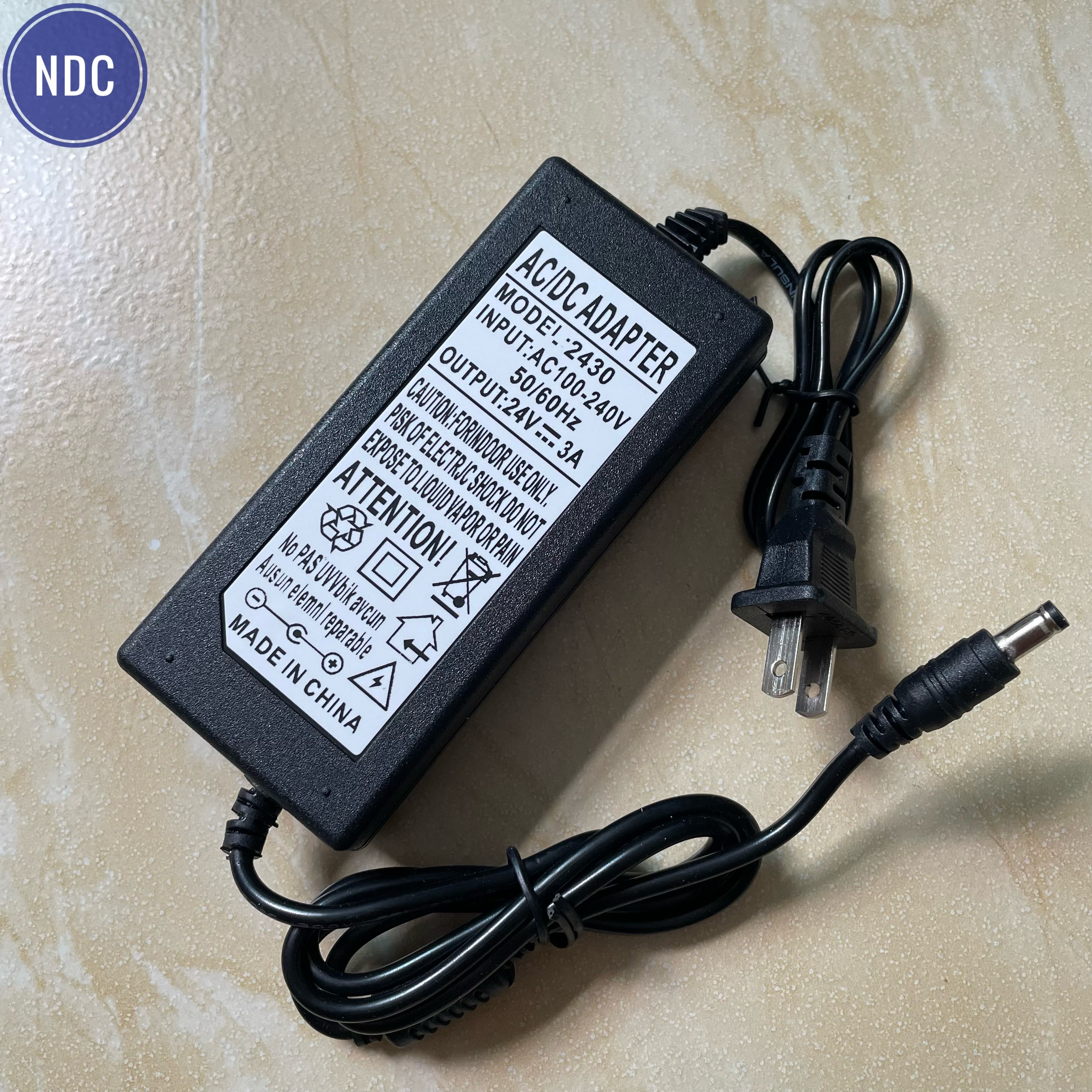 [HCM]Nguồn 24V-3A 5.5mm (JX Loại tốt) Vòm sáng, Búa nóng lạnh, Đèn led, Camera