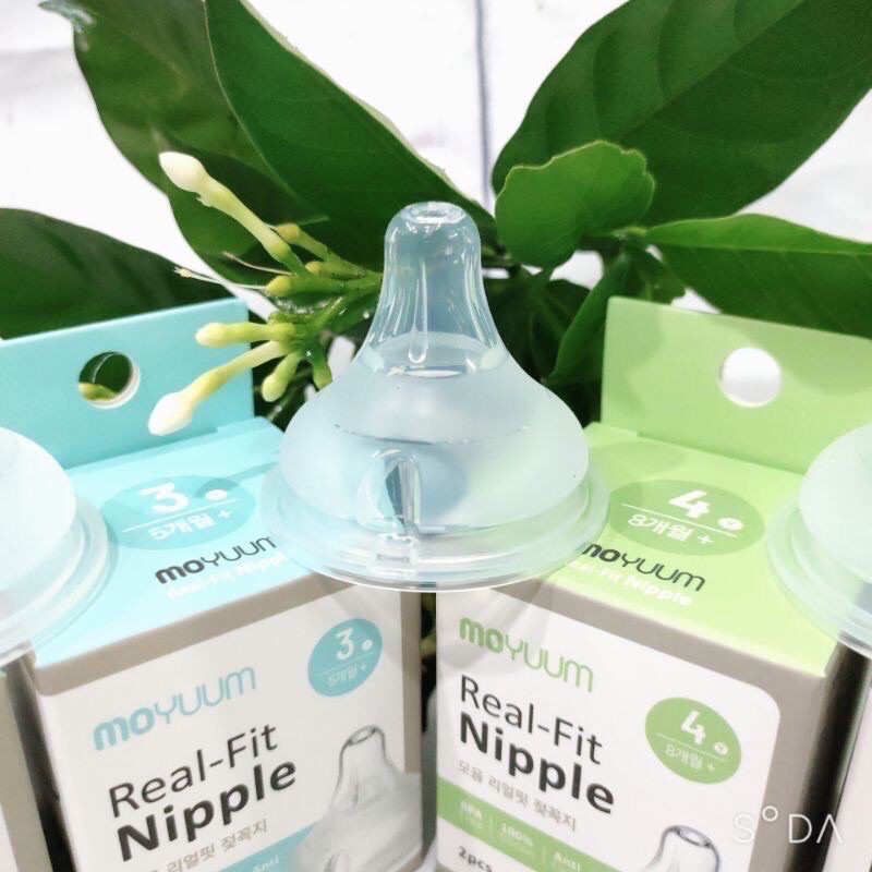 Núm thay thế bình Moyuum Hàn Quốc số 2/3/4( 1 núm không hộp.set 2 núm có hộp)