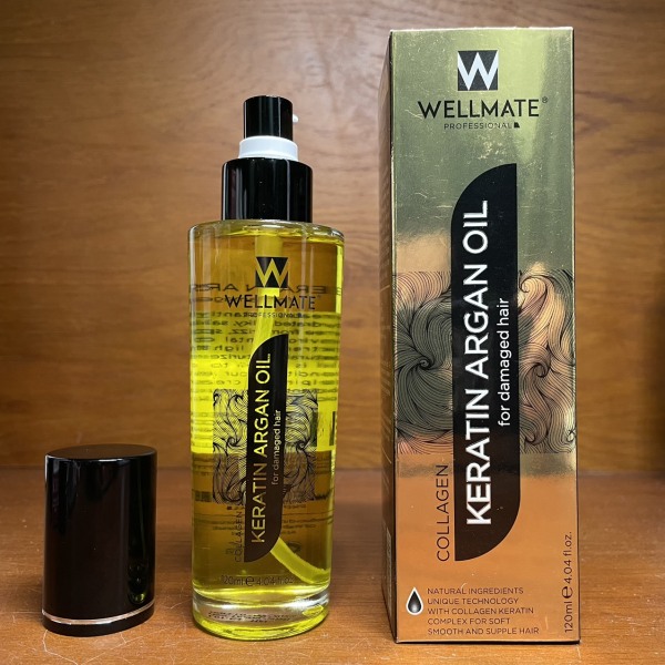 Tinh dầu Phục hồi tóc Wellmate Keratin Argan Oil 120ml (vàng) giá rẻ