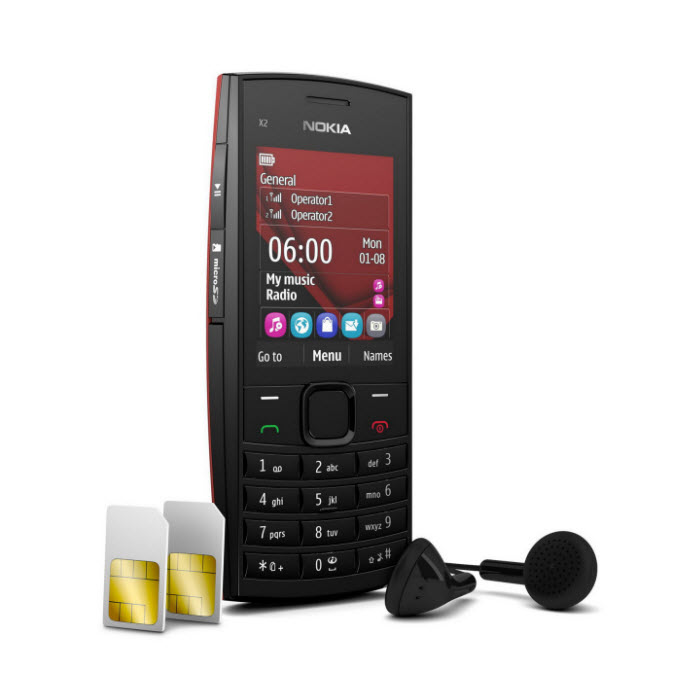 Điện Thoại Nokia X2-00 Màu Đen Bảo Hành 1 Đổi 1