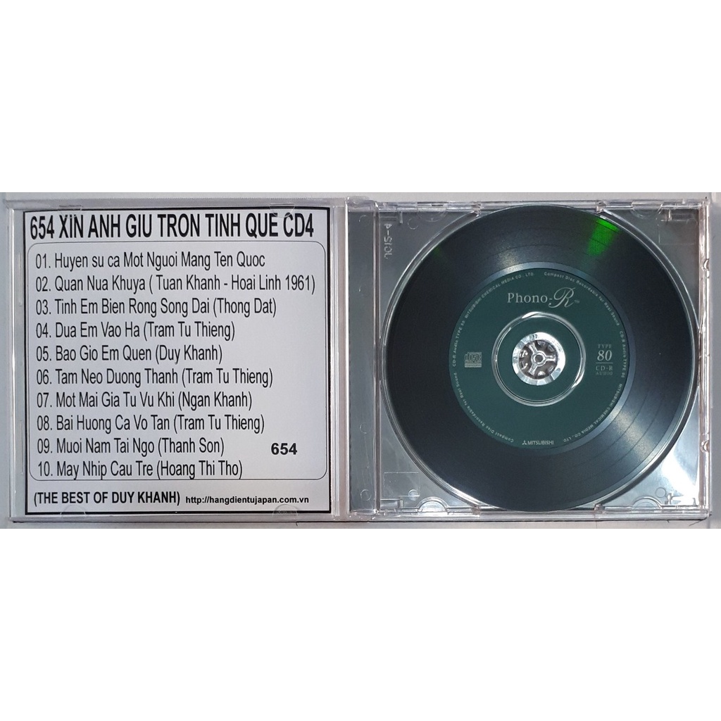 Bộ 4 CD ca sĩ Duy Khánh ( 651 - 654 )