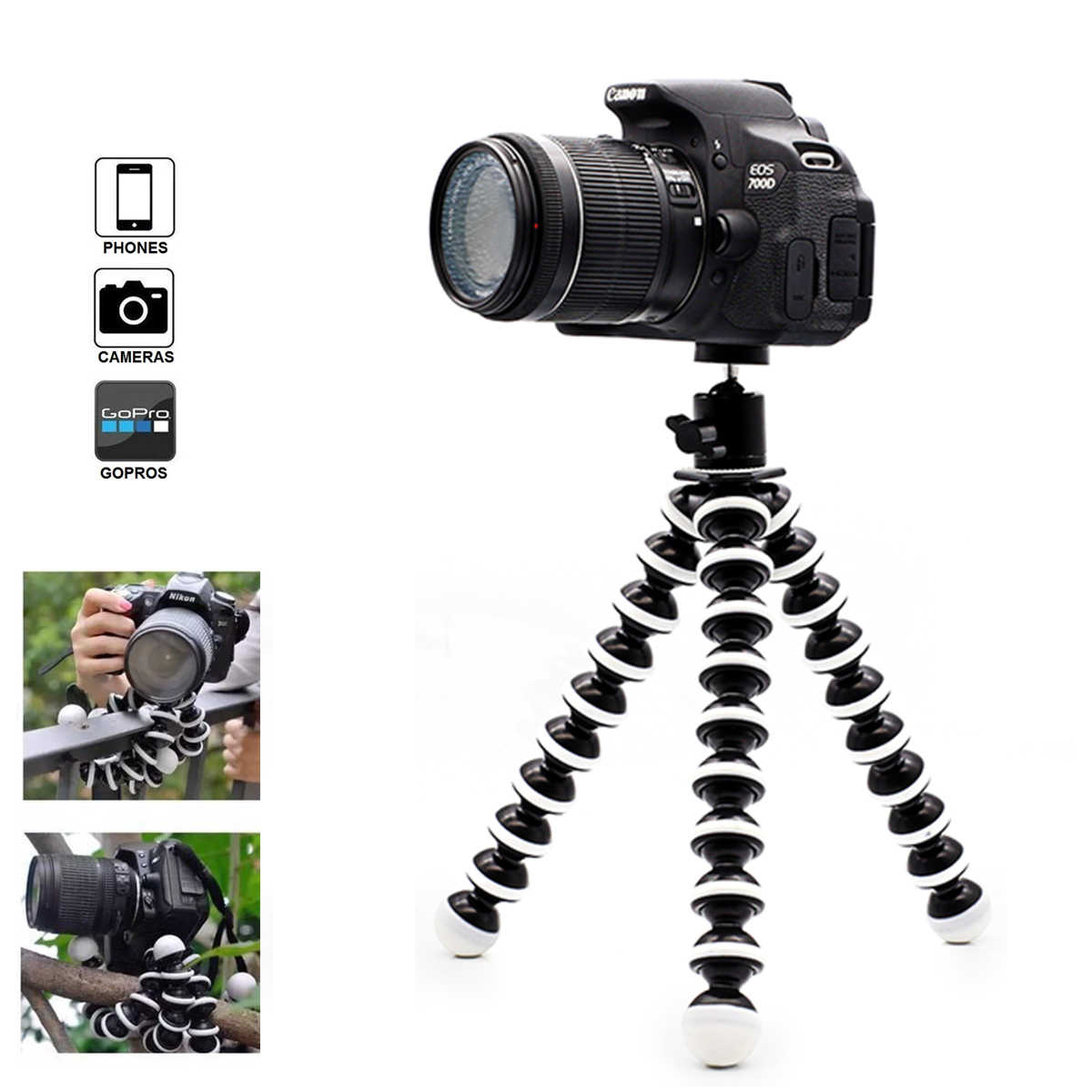 [HCM]Chân máy ảnh- Tripod bạch tuộc loại lớn