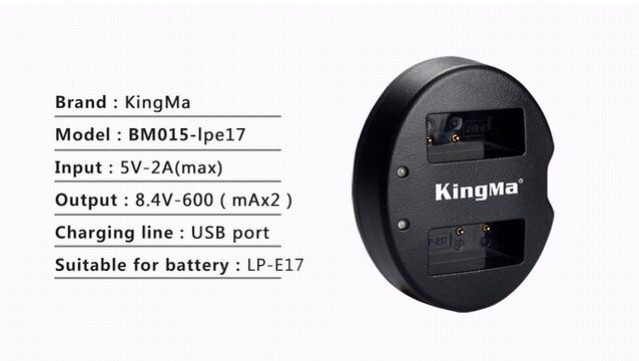 [Mã ELFLASH5 giảm 20K đơn 50K] Pin Kingma LP-E17 cho máy canon,tặng hộp pin