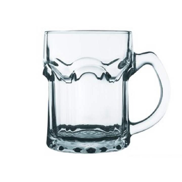 Combo 6 Cốc Thủy Tinh 332 Uống Bia Có Quai Thái Lan Cao Cấp