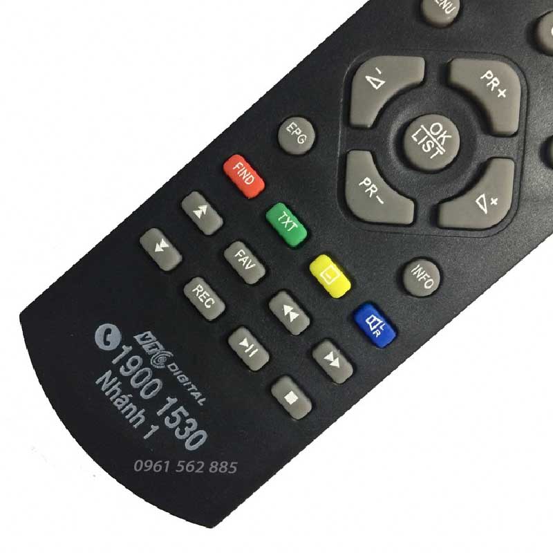Điều Khiển Remote Đầu Thu  VTC Kỹ Thuật Số KTS