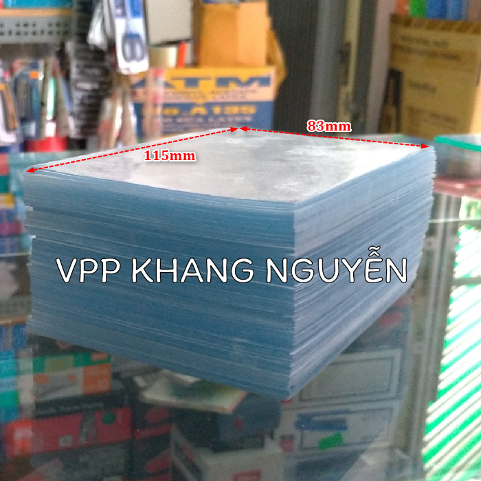 Nhựa Ép Dẻo Viền Khổ 83x115mm - Dày 5zem - Xấp 100 Tờ