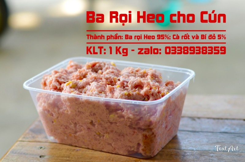 Ba rọi heo cho cún