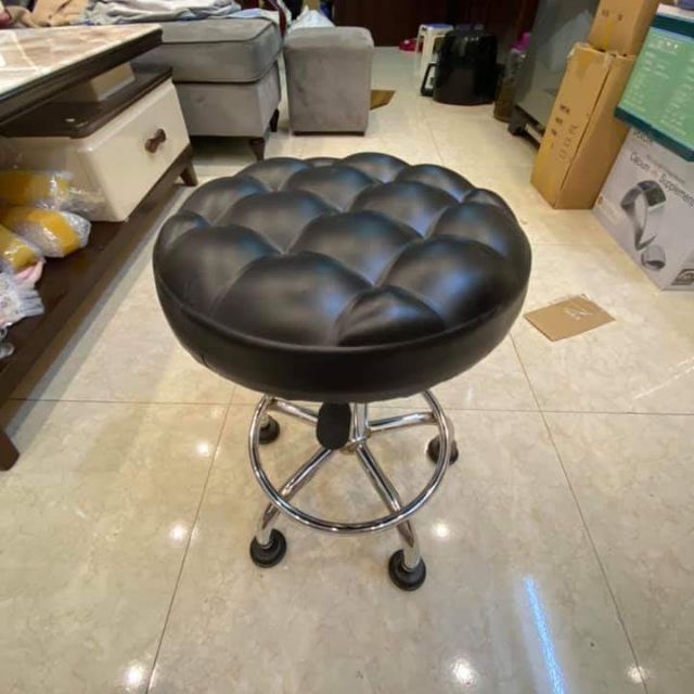 Ghế xoay nâng cao thấp mặt da cao cấp