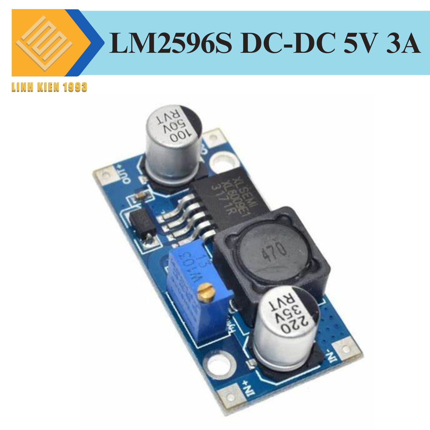 Mạch hạ áp lm2596 3A module giảm áp DC-DC Buck lm2596