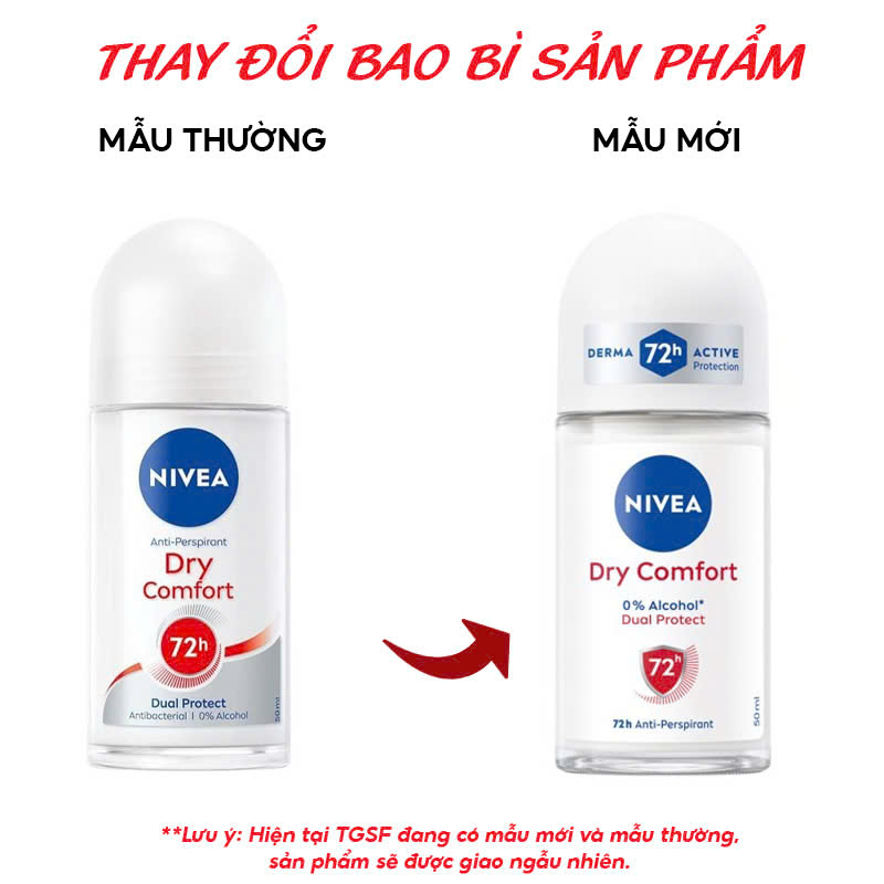 Lăn Khử Mùi Nivea Anti-Perspirant Roll On (Che tên sản phẩm khi giao hàng)