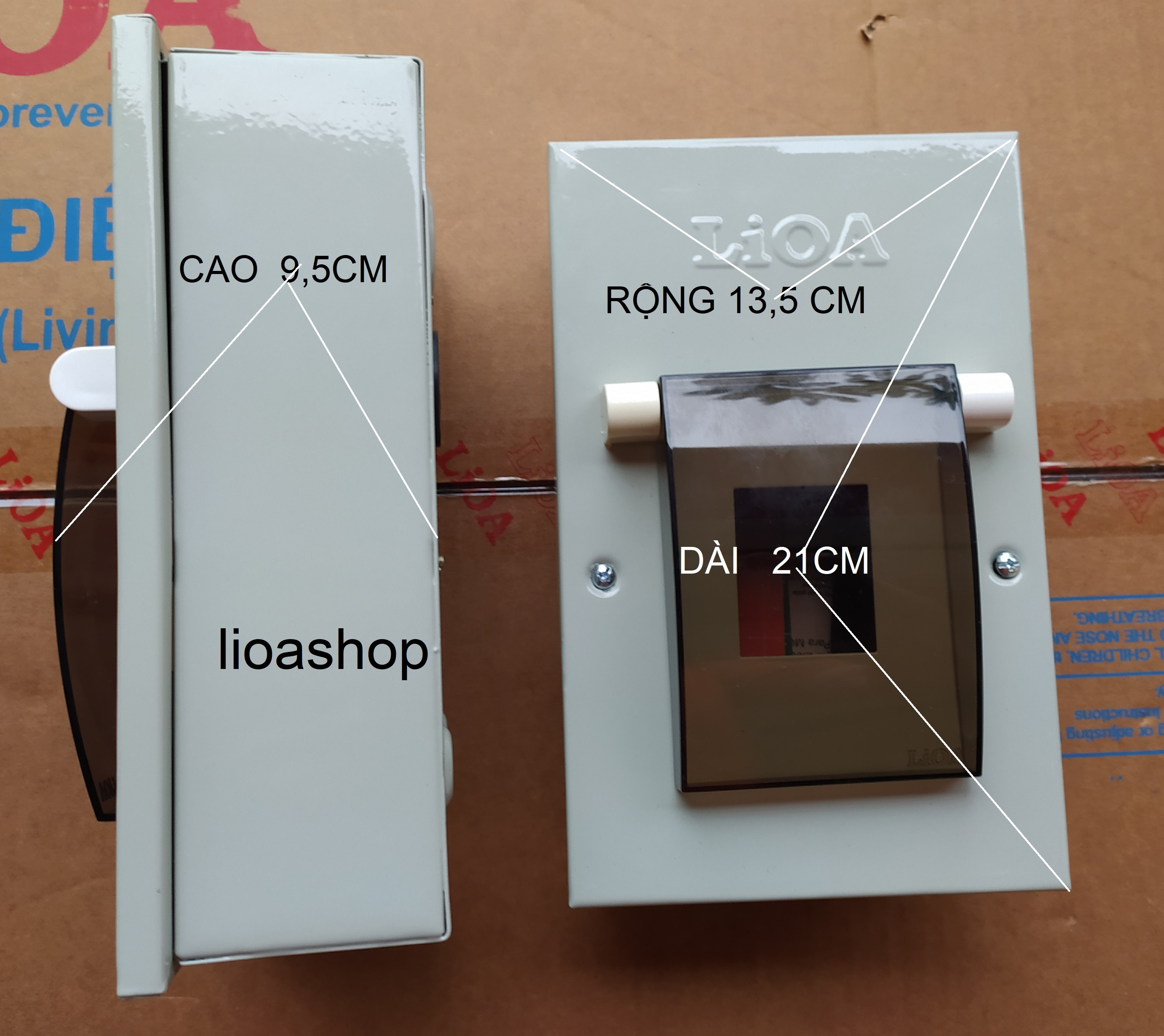 TỦ ĐIỆN KIM LOẠI LiOA LẮP NỔI - LOẠI NHỎ
