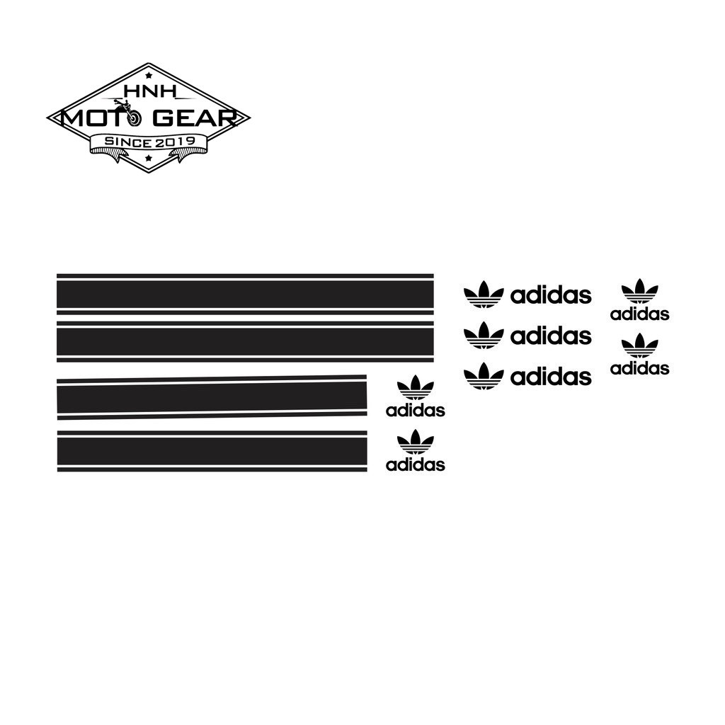 Tem Adidas Trang Trí Cho SH 2020, SH 2017-2019